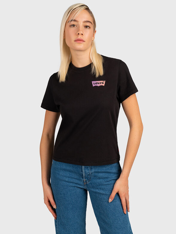 GRAPHIC CLASSIC black T-shirt with multicolor print - 1
