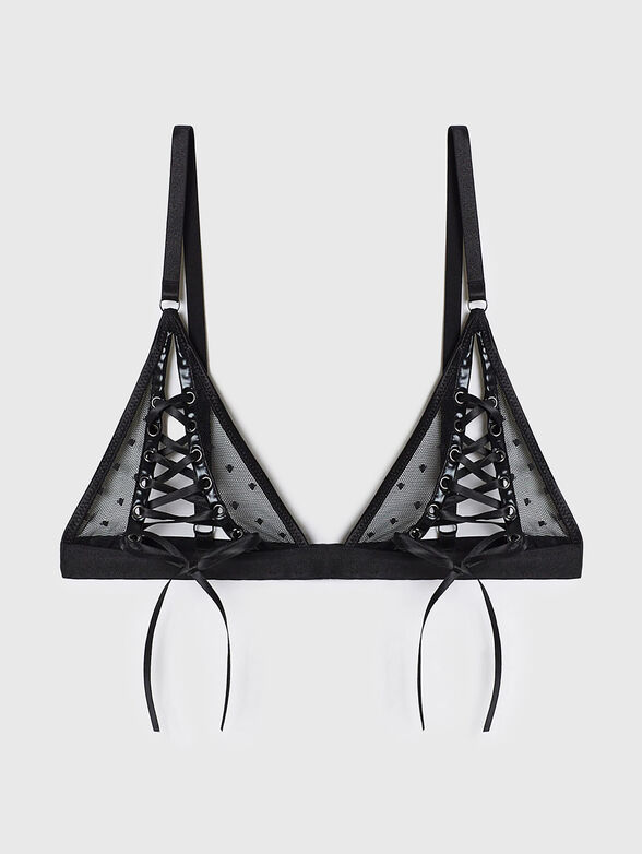 PRIVE’ CROSSING bra with accent ties - 4