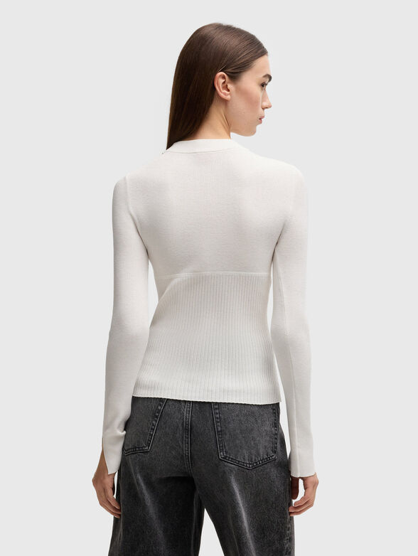Sweater in viscose with logo - 2