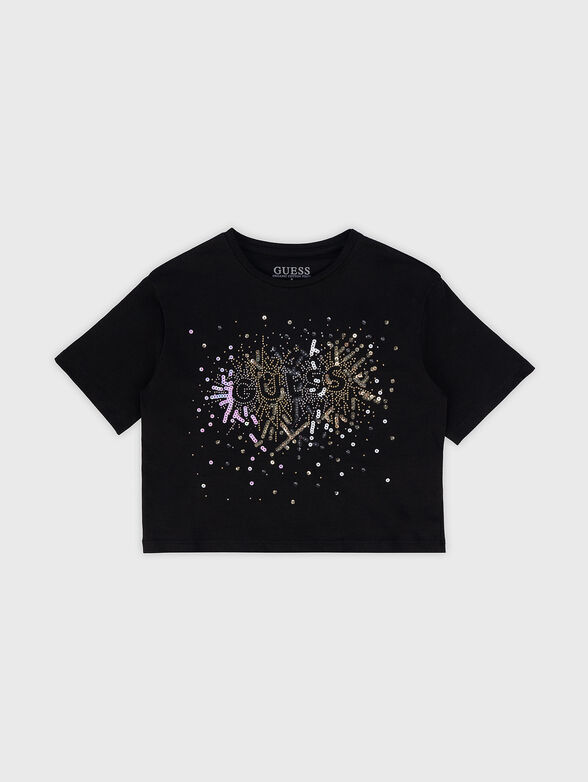 Decorated crop t-shirt  - 1