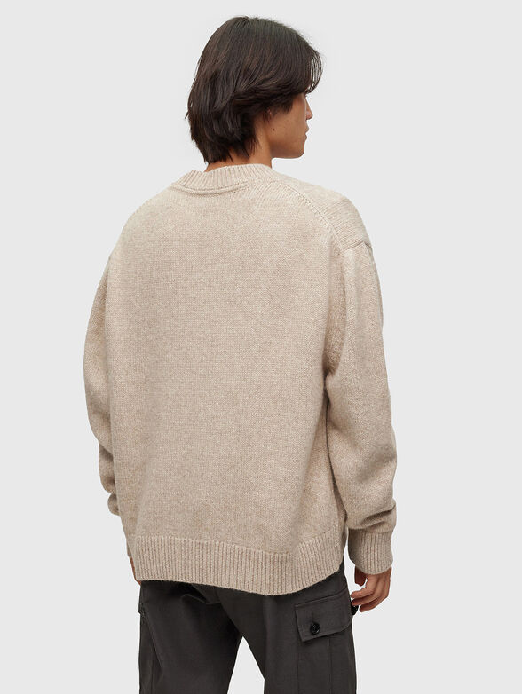 Oversized sweater in wool blend  - 3