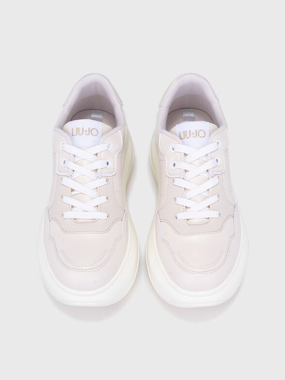 Sports shoes in ecru color - 6