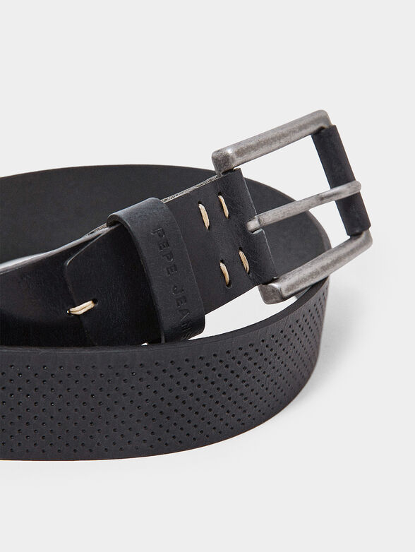LENNY black leather belt - 2