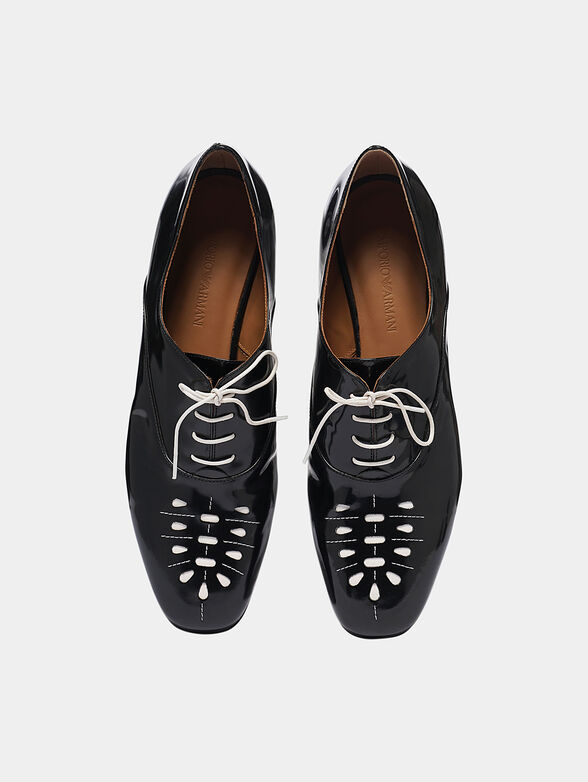Black patent look shoes - 2