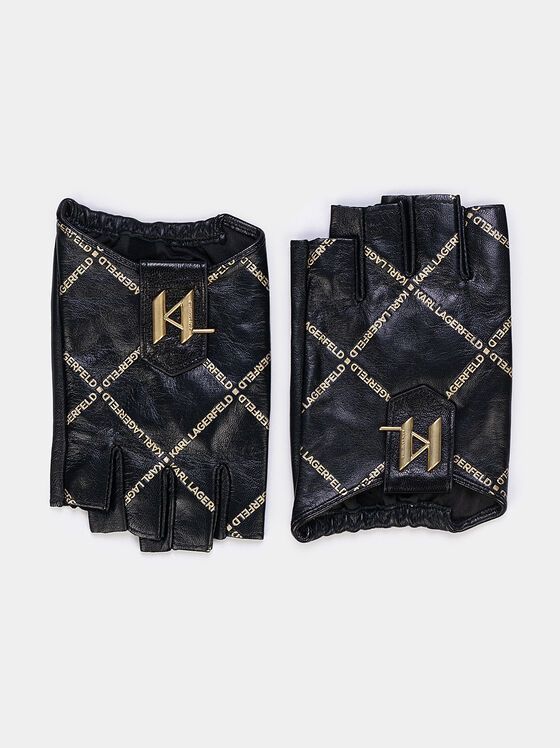 K/SADDLE black fingerless gloves - 1