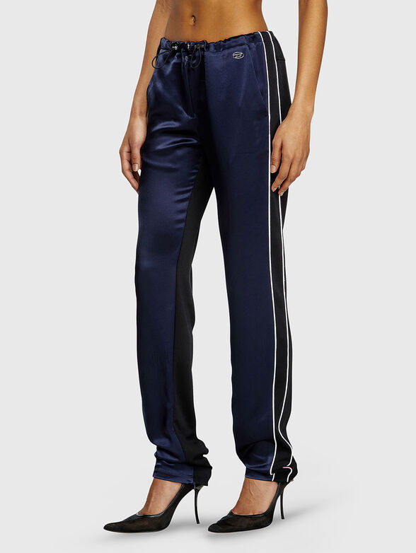 P-ROUD trousers with contrasting fabrics - 0