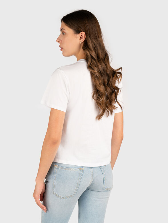 T-shirt with rhinestones in blue - 3