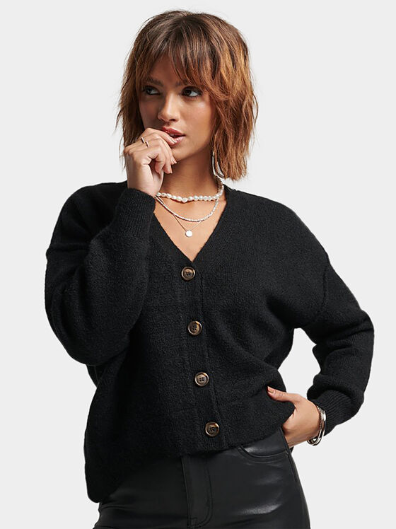 STUDIOS black cardigan with buttons - 1