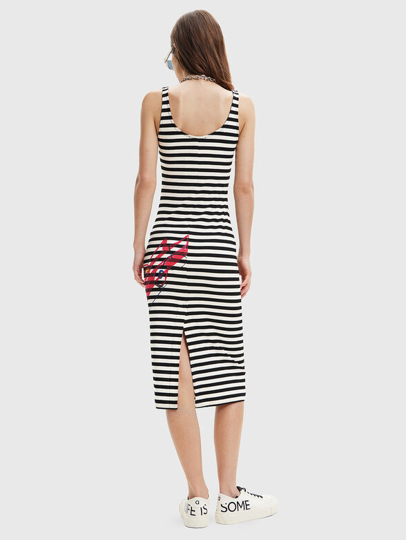CARPARK striped midi dress - 2