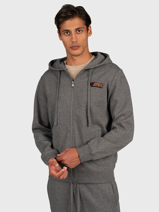 Cotton sweatshirt with a hood