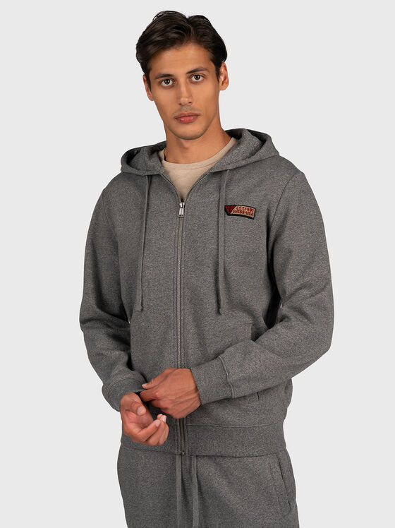 Cotton sweatshirt with a hood - 1