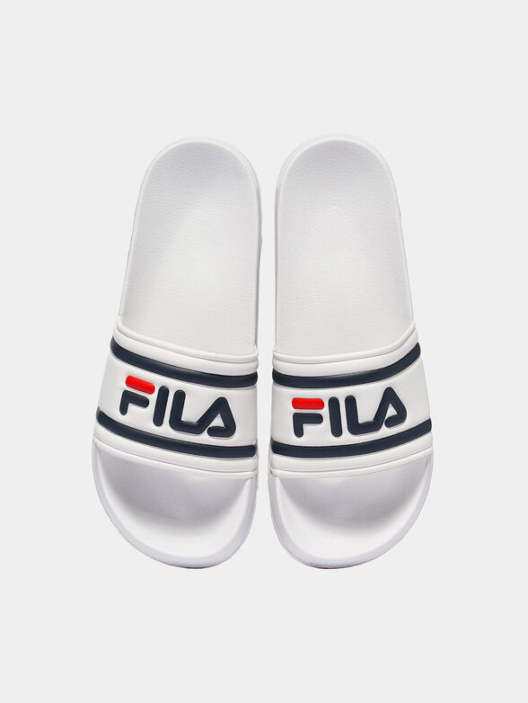 MORRO BAY Black slippers with logo - 4