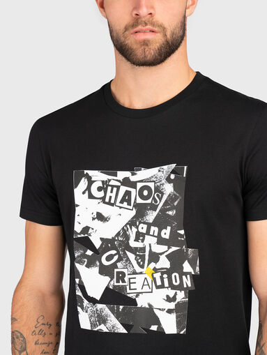 Cotton T-shirt with print  - 4