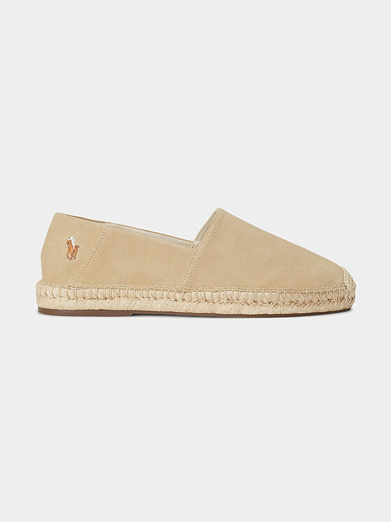 CEVIO suede espadrilles in beige - 1