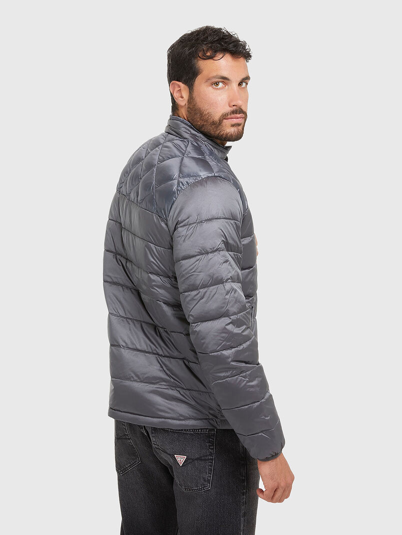 Puffer jacket with quilted effect - 3