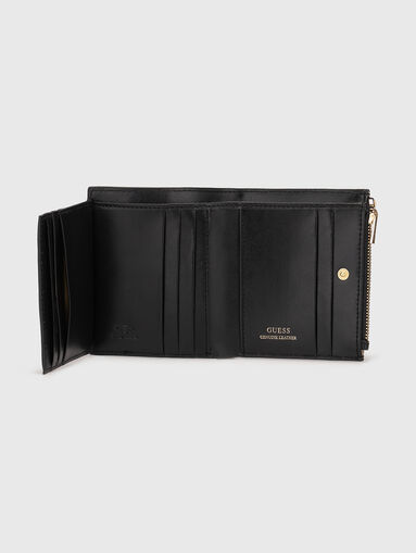 Wallet with gold logo - 4