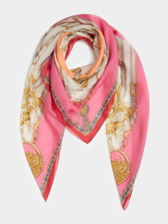 Square scarf with print - 1