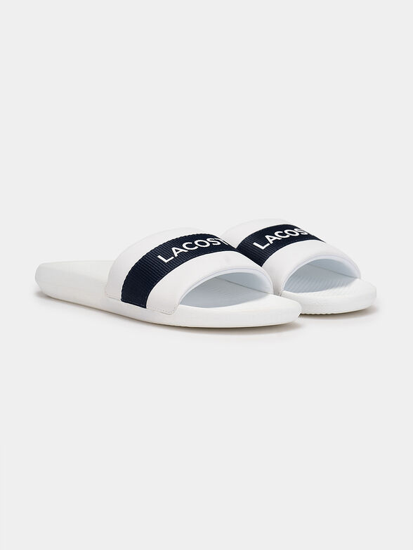 Beach slides with logo print - 2