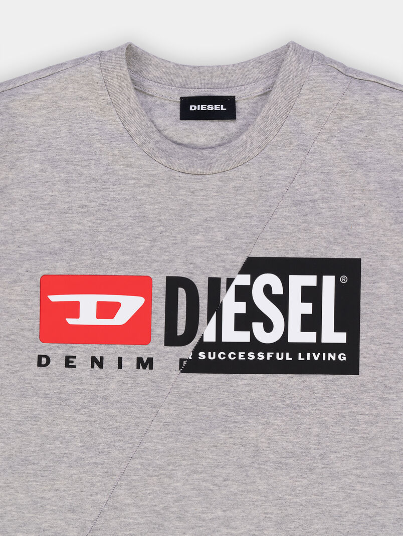 Cotton t-shirt with logo print - 3