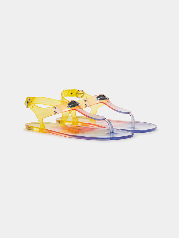 Multicolor rubber sandals - 2