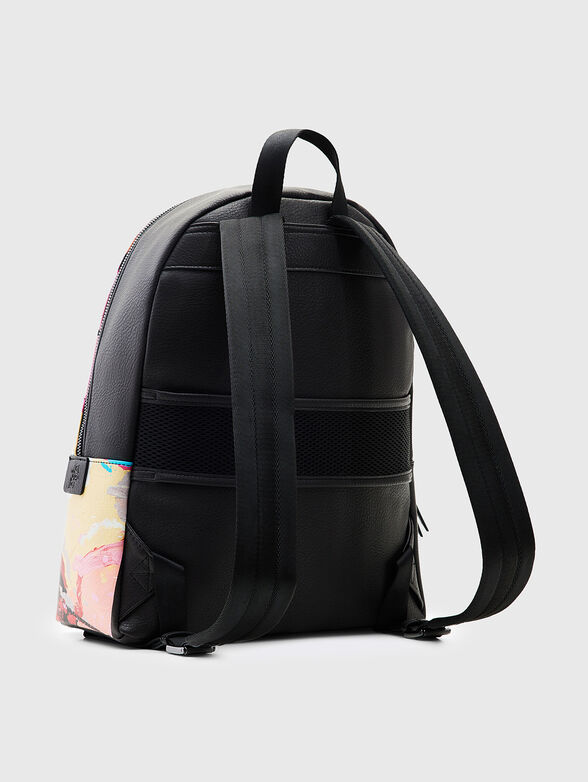 MICKEY black backpack with colorful print - 3