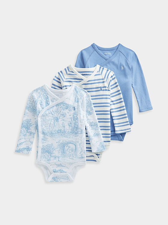 Set of 3 cotton bodysuits - 1