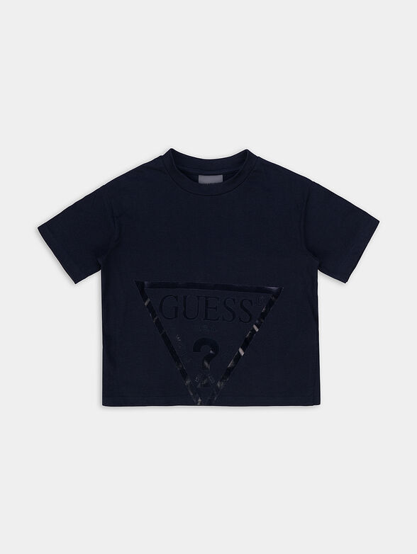 Blue T-shirt with logo - 1