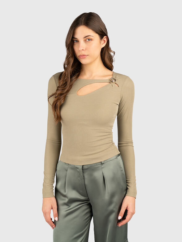 ZAMA long sleeve blouse with logo - 1