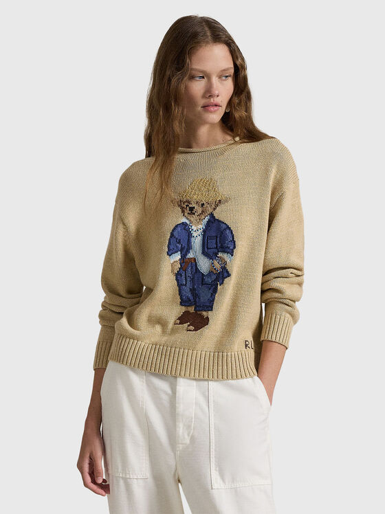 Μπεζ πουλόβερ Polo Bear - 1