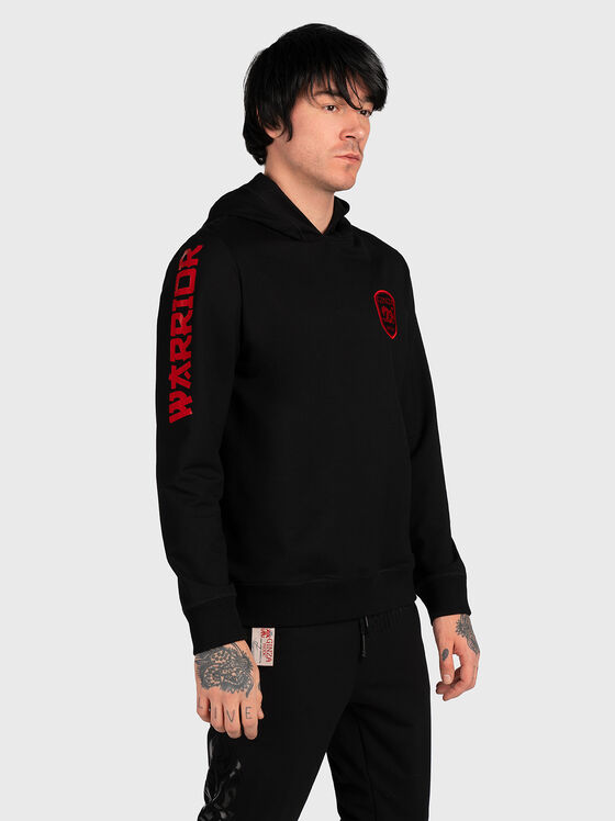 H011 hooded sweatshirt with print - 1