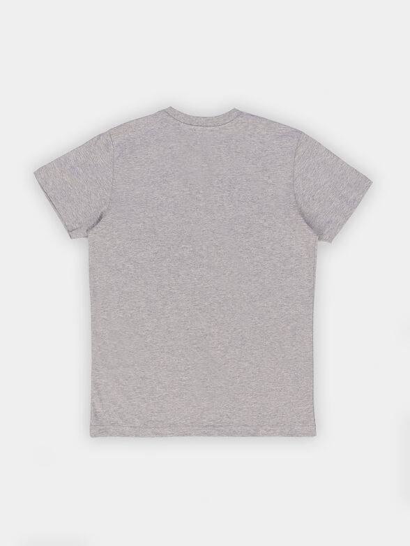 Cotton t-shirt with logo print - 2