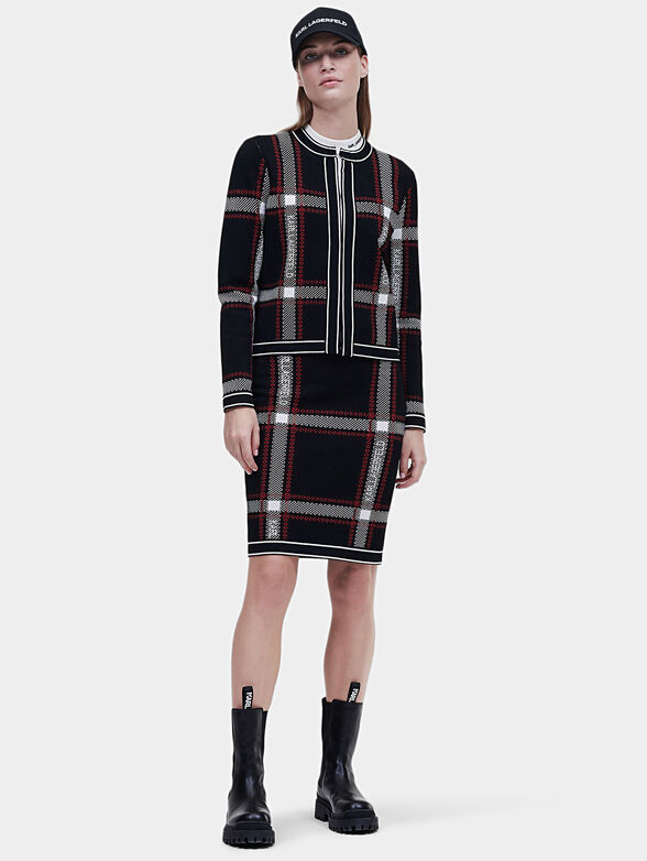Check cardigan - 1