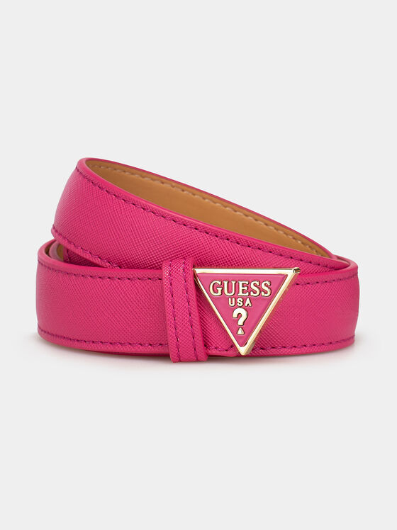 ALEXIE belt with triangular logo buckle - 1