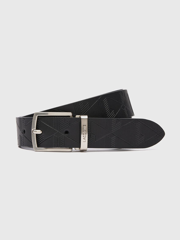 Two buckles leather belt gift set - 0