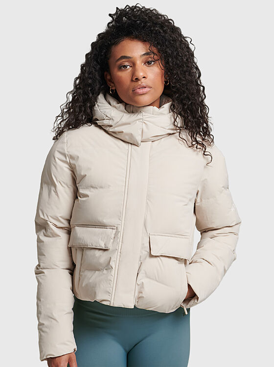 TRAIN BOXY padded jacket with hood - 1