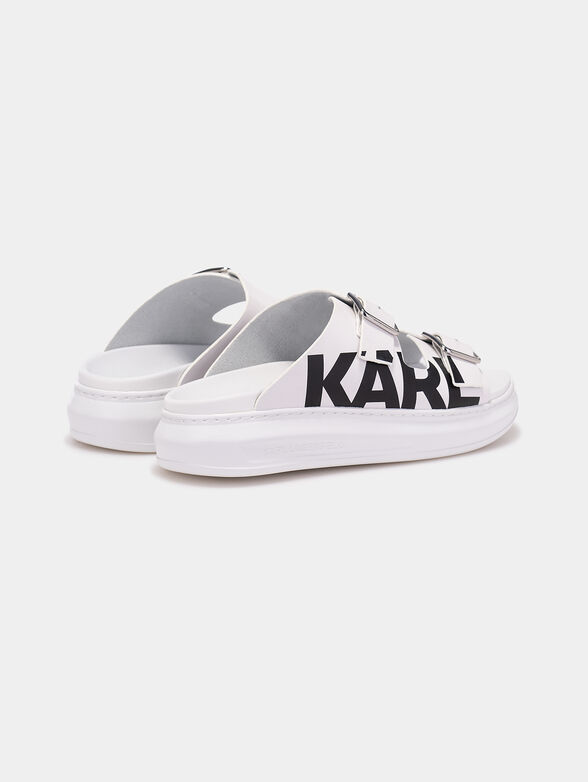KAPRI Sandals with contrasting logo - 3