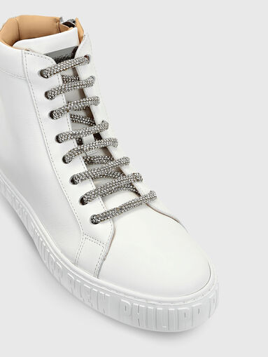 High leather sports shoes - 2