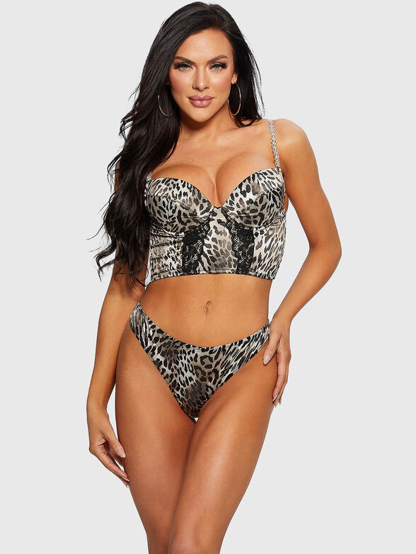 DESTINY bustier with animal print - 1
