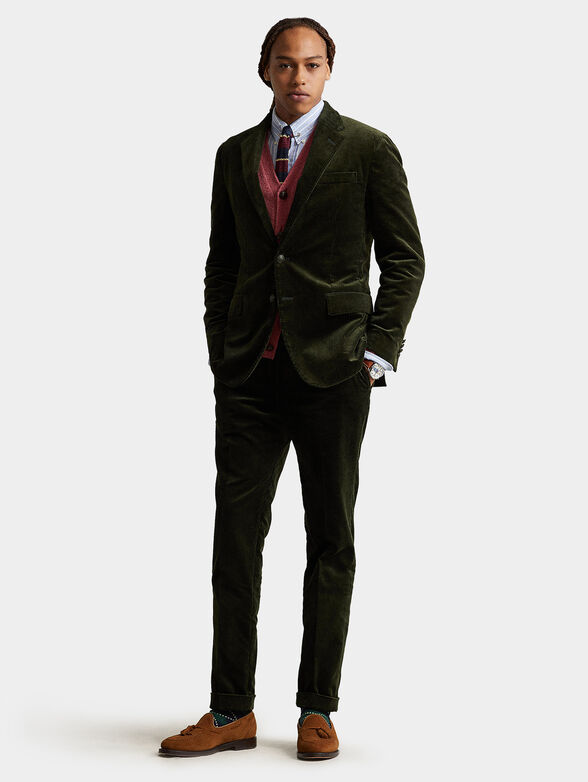 Green velvet jeans jacket - 2