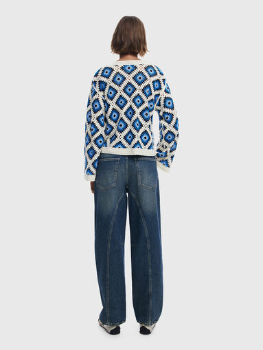 Knitted sweater with wide sleeves - 2