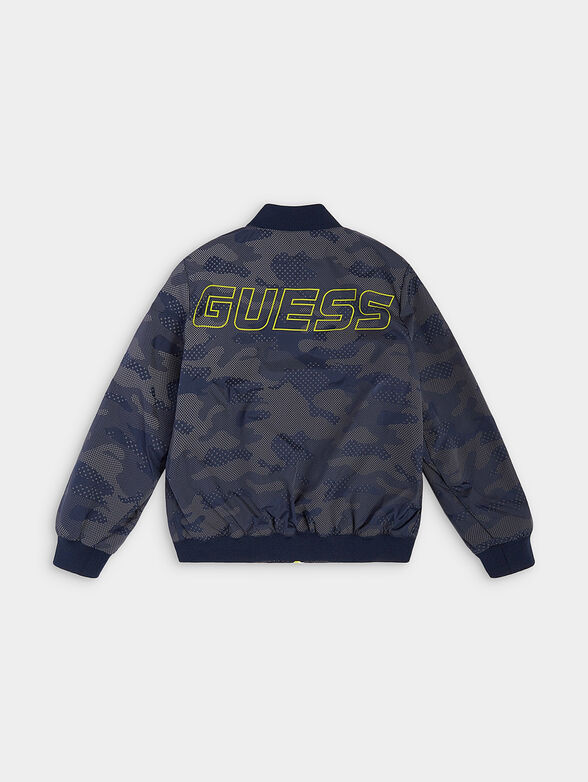 Camouflage print jacket with logo on the back - 2