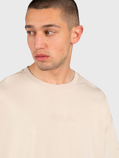 JADEN beige oversized T-shirt - 4