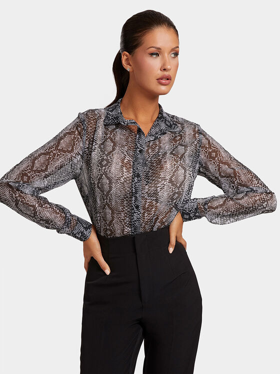 CLOUIS shirt with animal print - 1