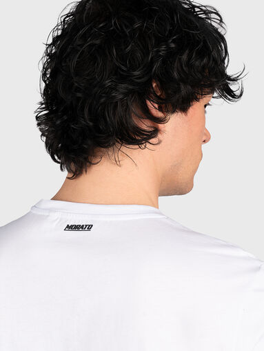 Black cotton T-shirt with pocket - 4