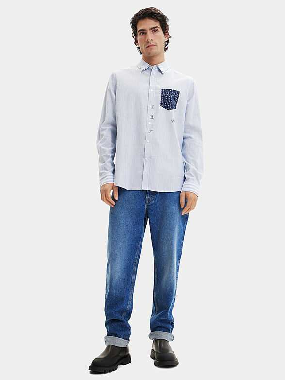 JERAY shirt with accent pocket - 2