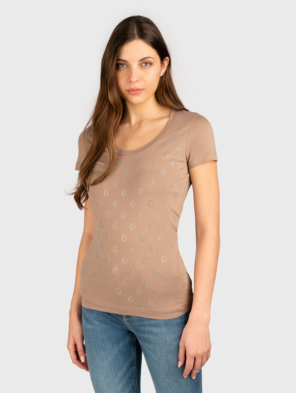 Cotton T-shirt with logo - 1