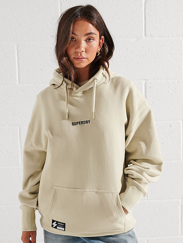 Hooded sweatshirt with logo detail - 1