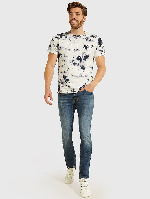 T-shirt with contrasting tie-dye print - 2