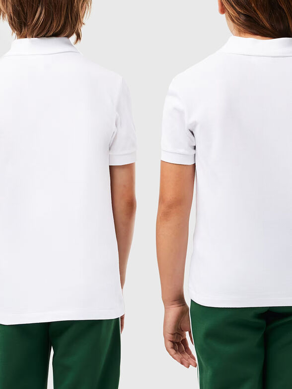 Cotton polo shirt with logo  - 3