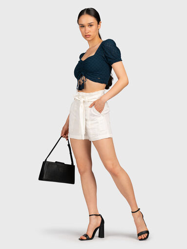 JANNA shorts with accent embroidery - 5